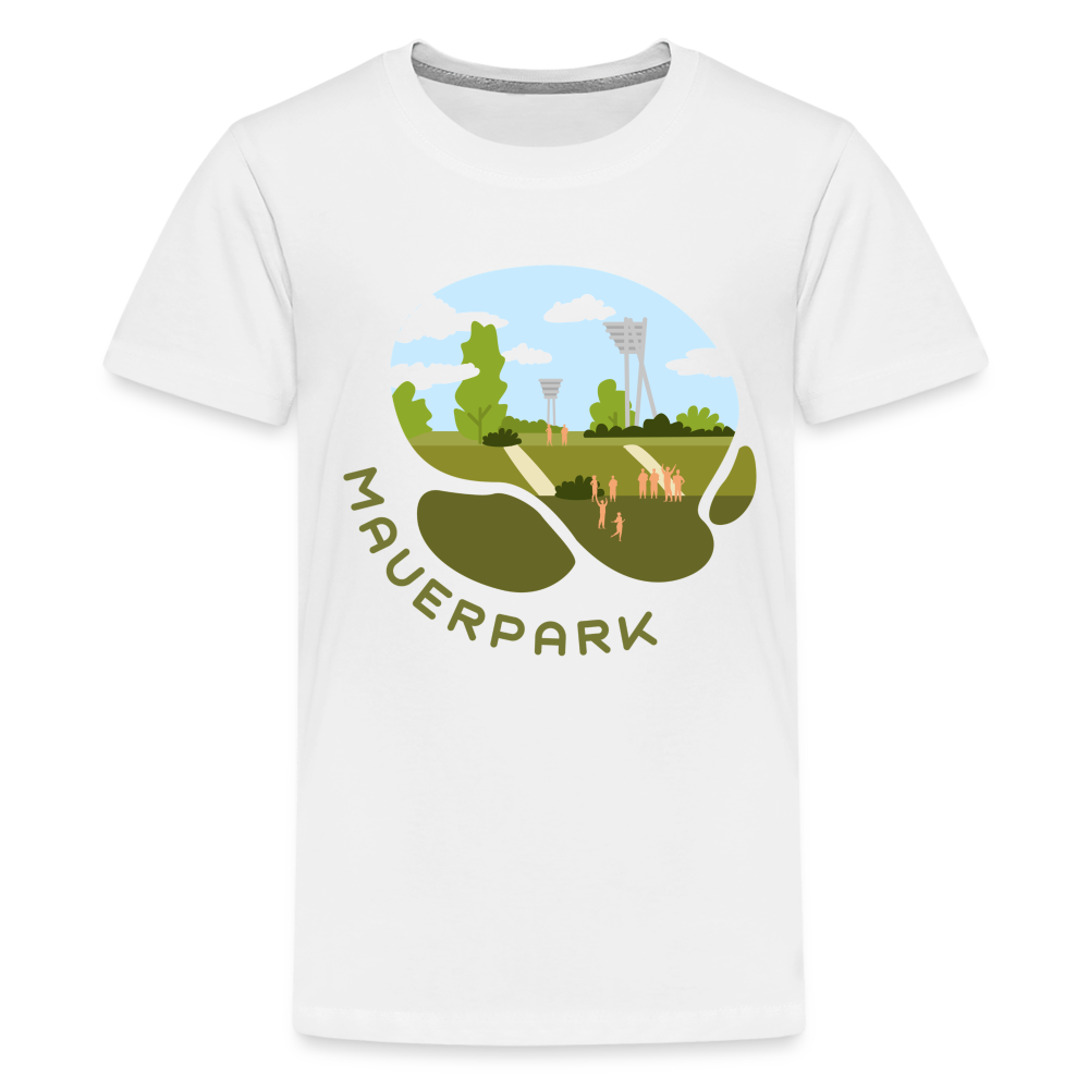 Mauerpark - Teenager Premium T-Shirt - weiß