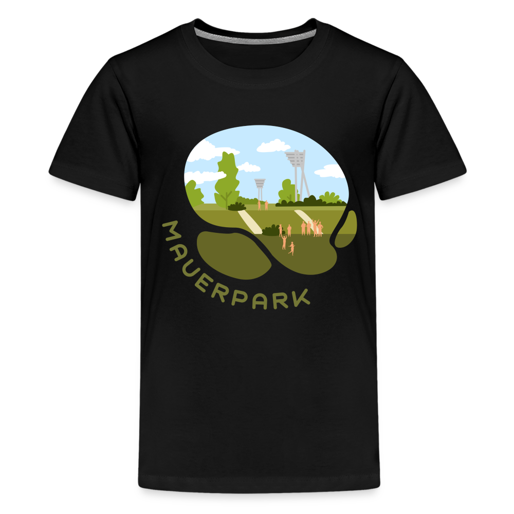 Mauerpark - Teenager Premium T-Shirt - Schwarz