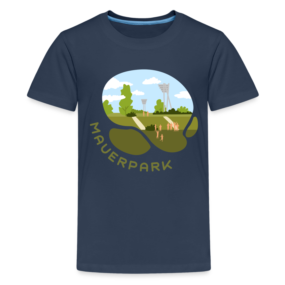 Mauerpark - Teenager Premium T-Shirt - Navy