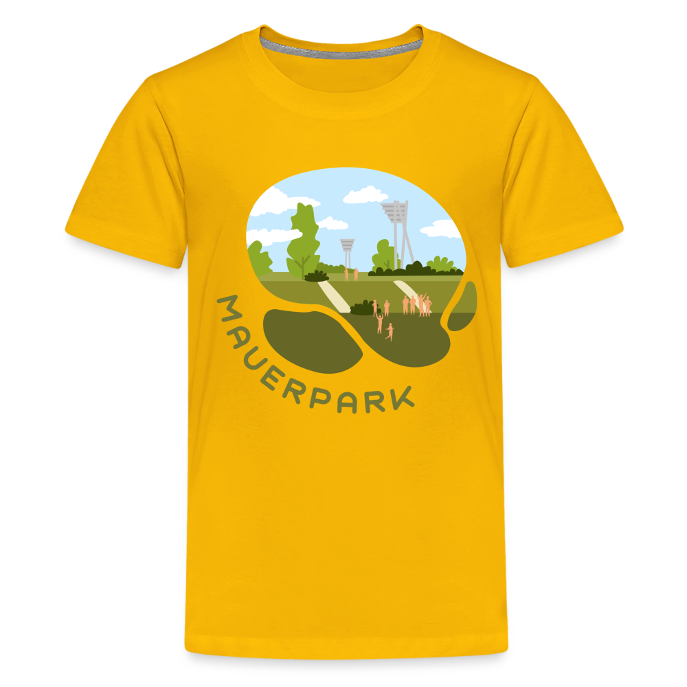 Mauerpark - Teenager Premium T-Shirt - Sonnengelb