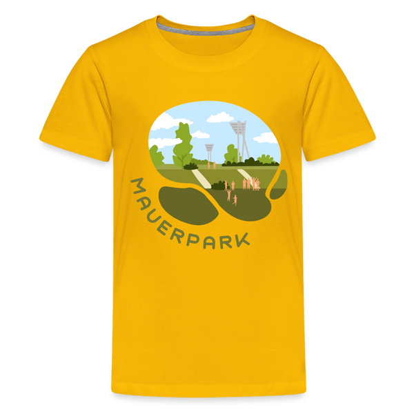 Mauerpark - Teenager Premium T-Shirt - Sonnengelb