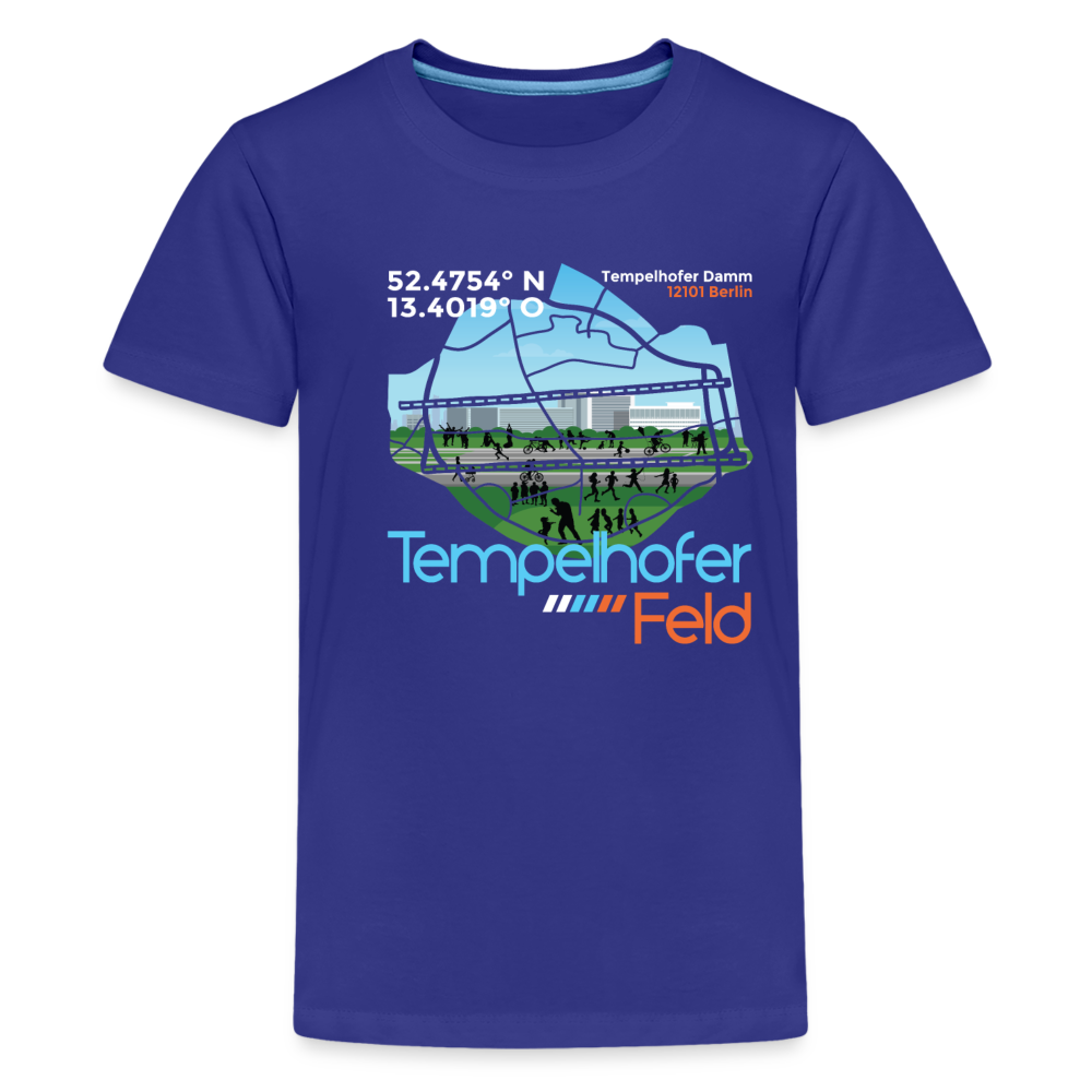 Tempelhofer Feld - Teenager Premium T-Shirt - Königsblau