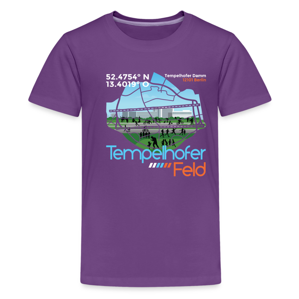Tempelhofer Feld - Teenager Premium T-Shirt - Lila