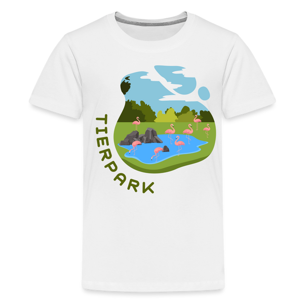 Tierpark - Teenager Premium T-Shirt - weiß