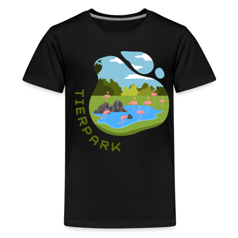 Tierpark - Teenager Premium T-Shirt - Schwarz