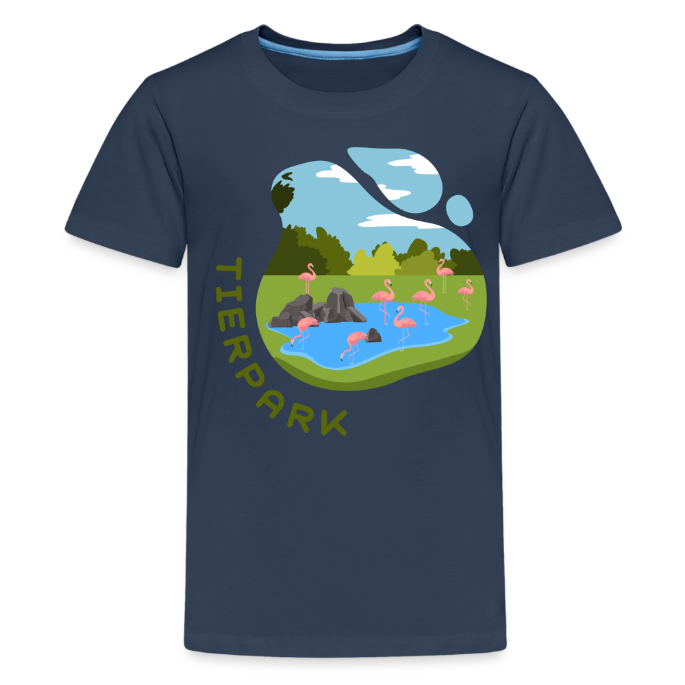 Tierpark - Teenager Premium T-Shirt - Navy