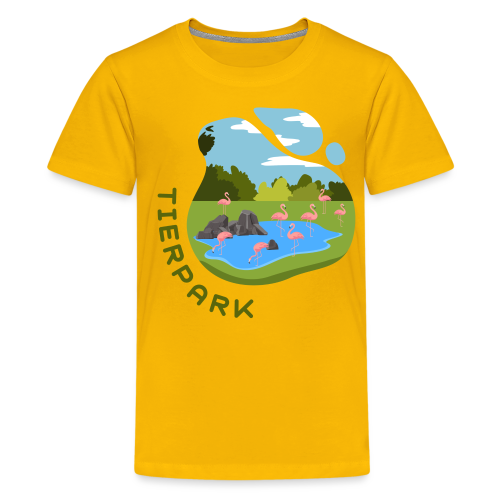 Tierpark - Teenager Premium T-Shirt - Sonnengelb