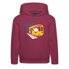 Bär in U-Bahn Kommt - Kinder Premium Hoodie - Bordeaux
