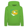 Bär in U-Bahn Kommt - Kinder Premium Hoodie - Hellgrün