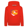 Bär in U-Bahn Kommt - Kinder Premium Hoodie - Rot