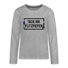 Tach ihr Flitzpiepen - Teenager Langarmshirt - Grau meliert