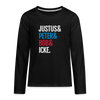 Justus & Peter & Bob & Icke - Teenager Langarmshirt - Schwarz