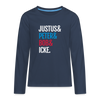 Justus & Peter & Bob & Icke - Teenager Langarmshirt - Navy