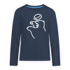 Böser Berliner Bär - Teenager Langarmshirt - Navy
