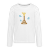 Gold Bär - Teenager Langarmshirt - weiß