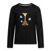 Gold Bär - Teenager Langarmshirt - Schwarz