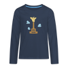 Gold Bär - Teenager Langarmshirt - Navy