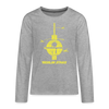 Berlin Stars - Teenager Langarmshirt - Grau meliert