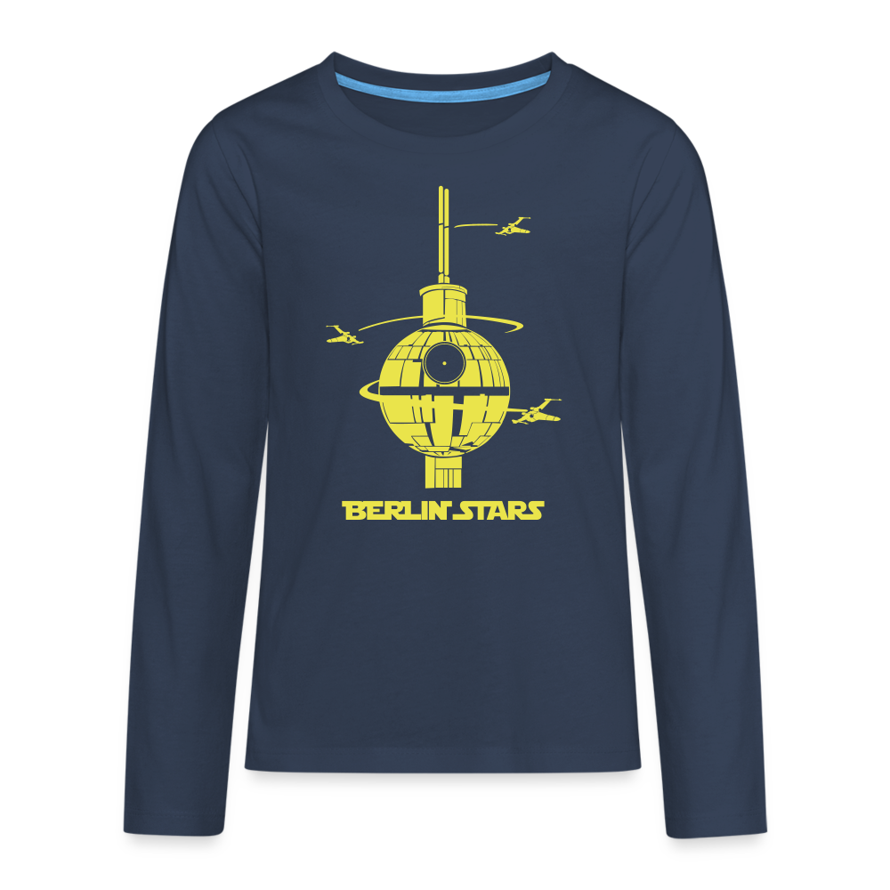 Berlin Stars - Teenager Langarmshirt - Navy