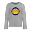 U-Bahntunnel - Teenager Langarmshirt - Grau meliert