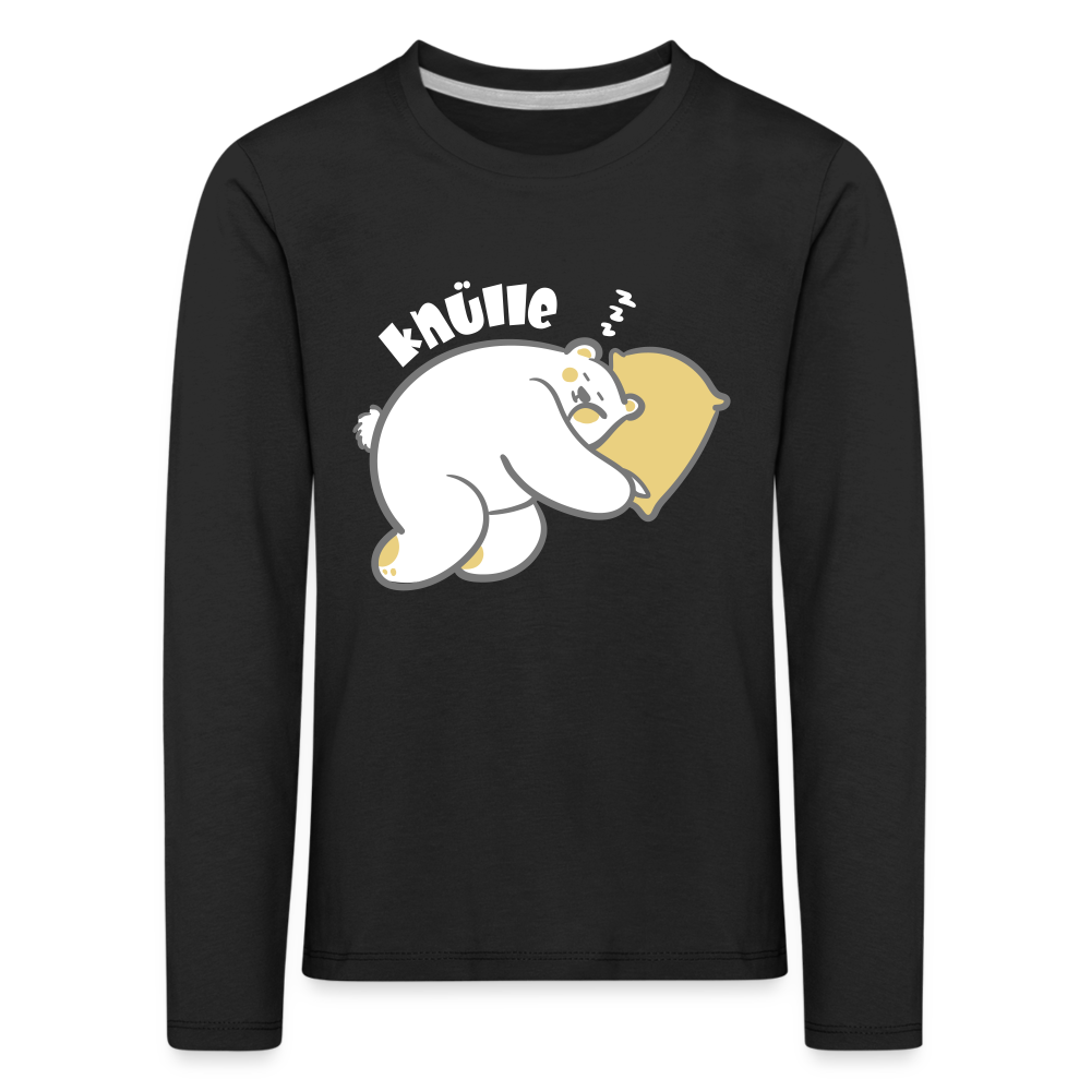 Knülle - Teenager Langarmshirt - Schwarz