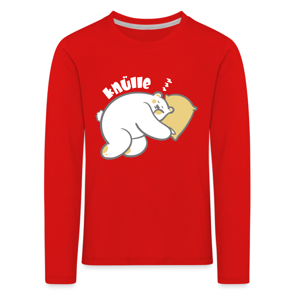 Knülle - Teenager Langarmshirt - Rot