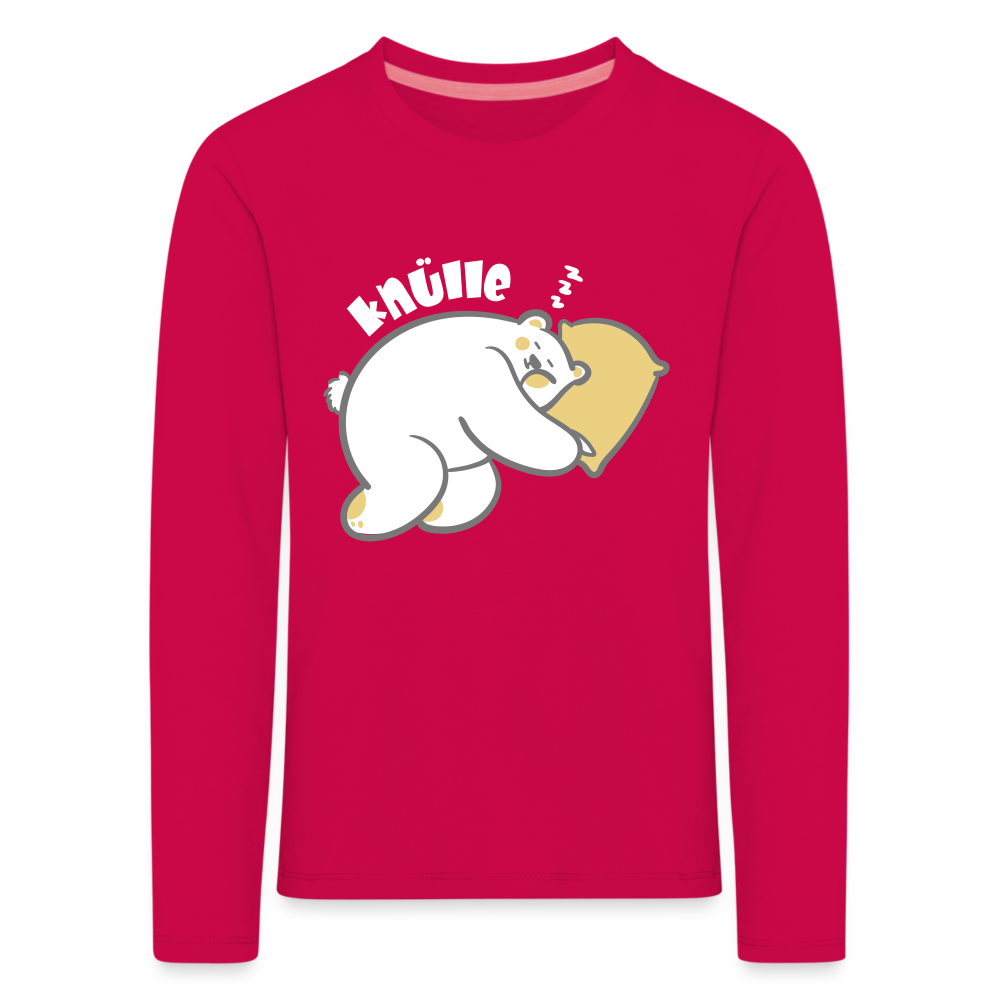 Knülle - Teenager Langarmshirt - dunkles Pink