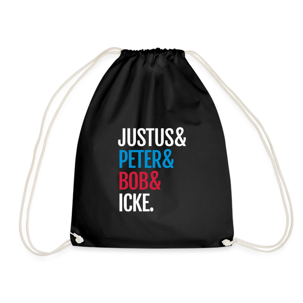 Justus & Peter & Bob & Icke - Turnbeutel - Schwarz
