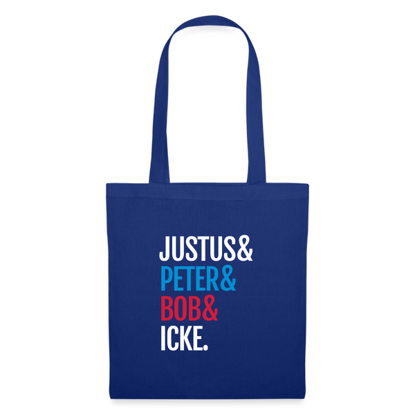 Justus & Peter & Bob & Icke - Stoffbeutel - Royalblau