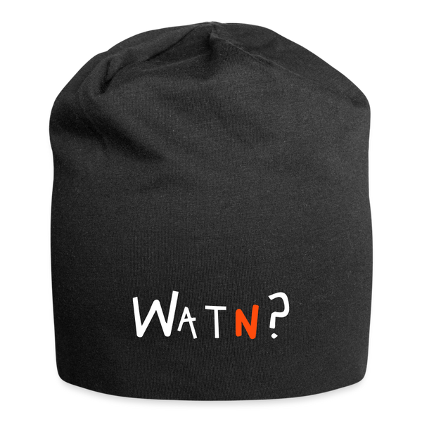 WATN? - Jersey Beanie - Schwarz
