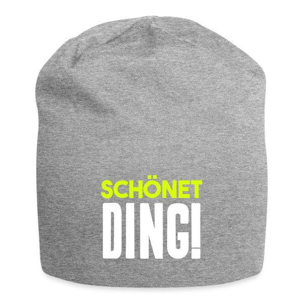 schönet Ding! - Jersey Beanie - Grau meliert