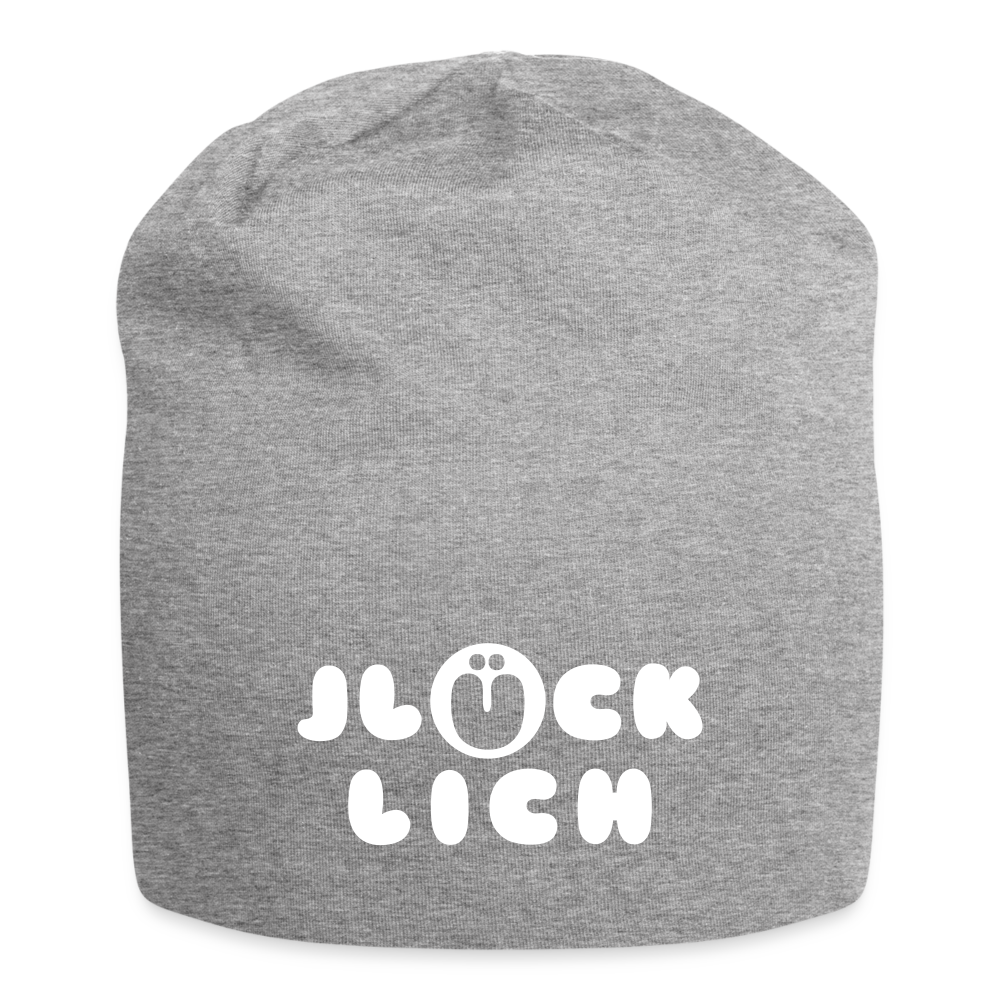 Jlücklich - Jersey Beanie - Grau meliert