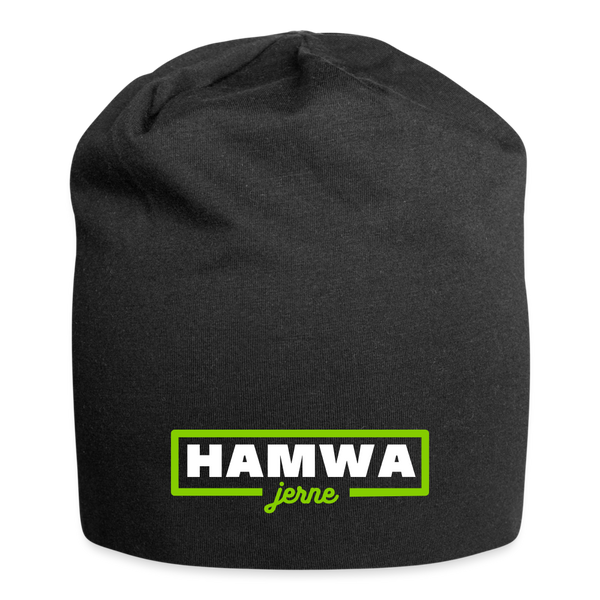 hamwa - Jersey Beanie - Schwarz