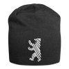 Berliner Bär im Netz - weiß - Jersey Beanie - Anthrazit