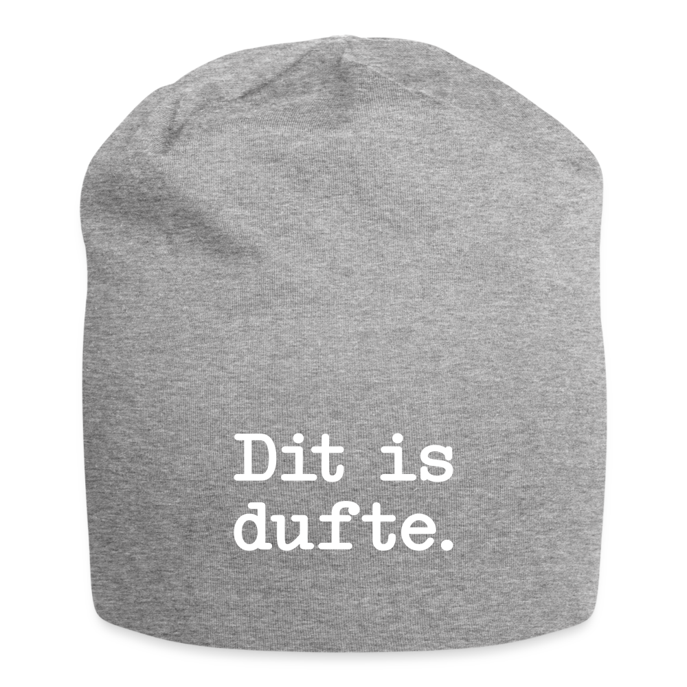 Dit is dufte - Jersey Beanie - Grau meliert