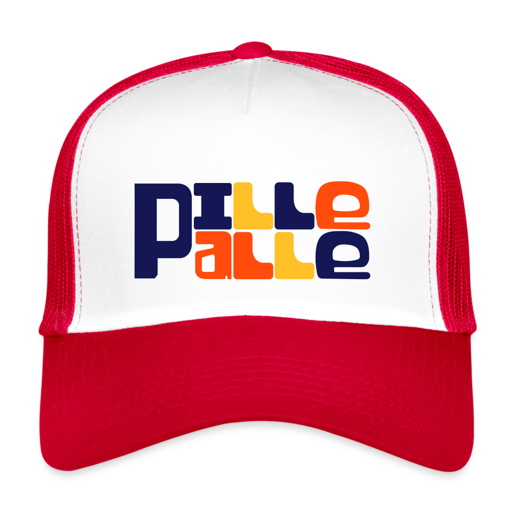 Pille Palle! - Trucker Cap - Weiß/Rot