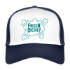 Faxen Dicke! - Trucker Cap - Weiß/Navy