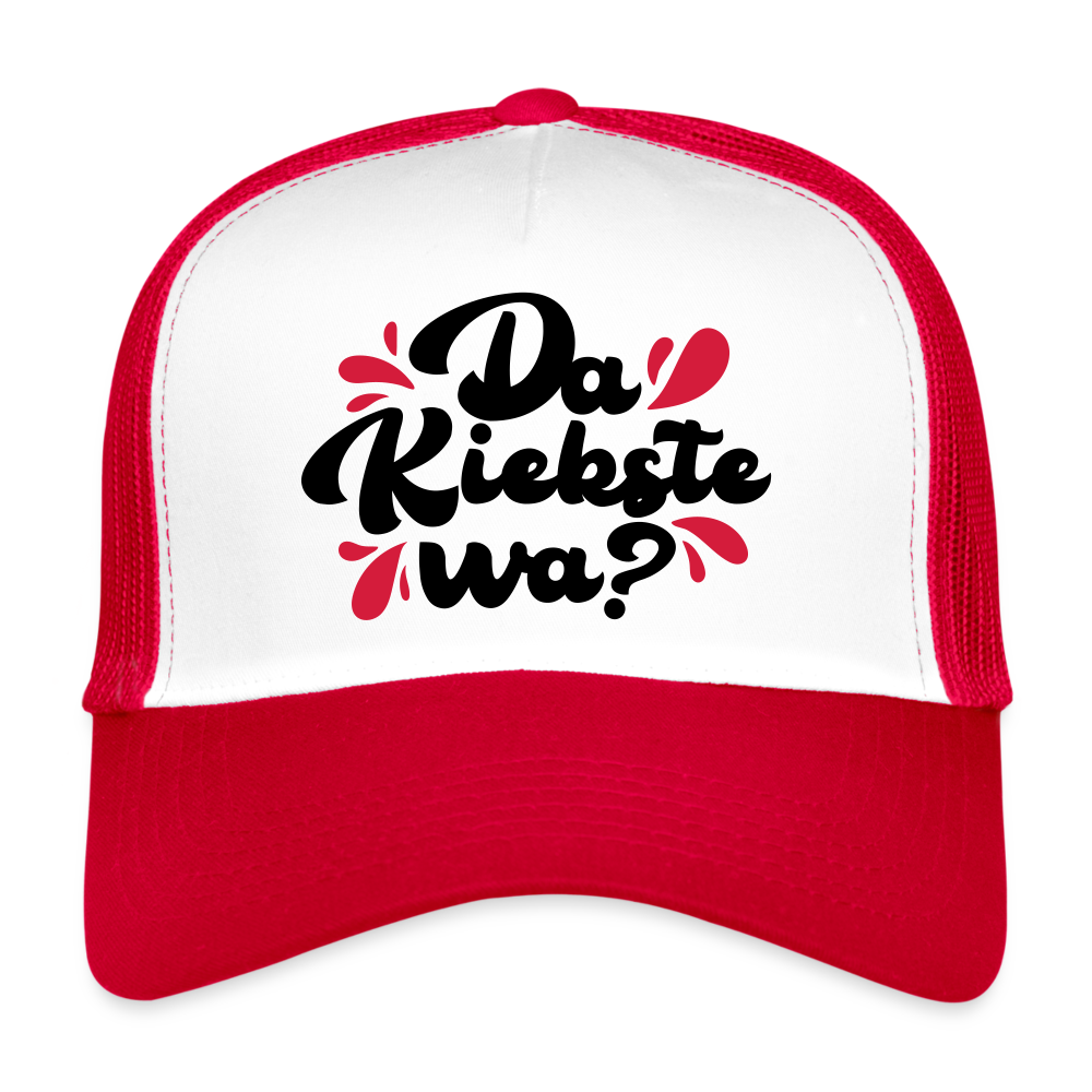 Kiekste - Trucker Cap - Weiß/Rot