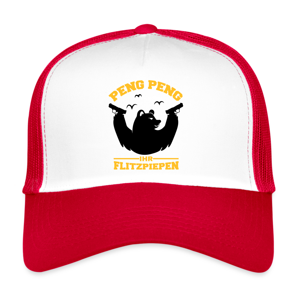 Peng Peng - Trucker Cap - Weiß/Rot