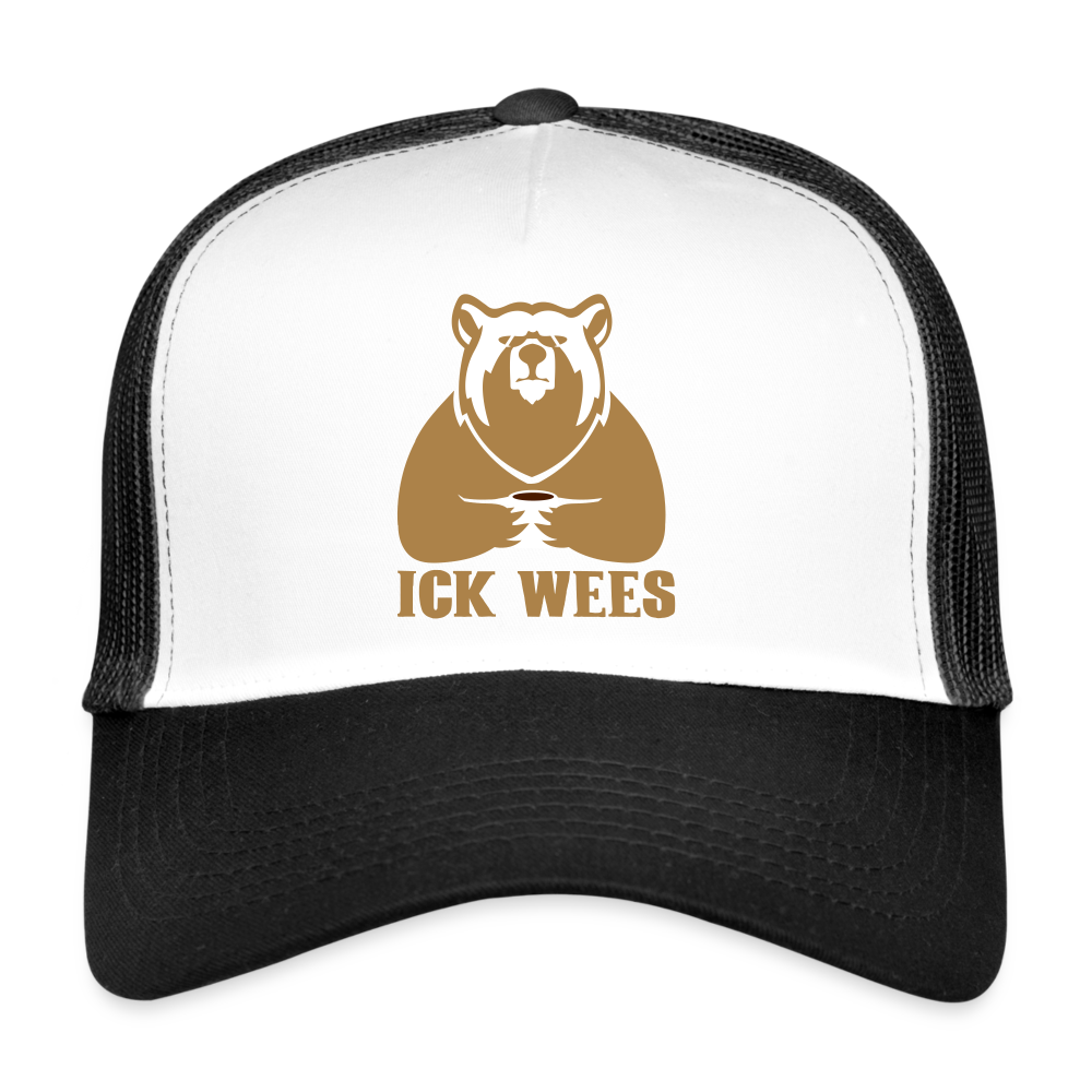 Ick Wees - Trucker Cap - Weiß/Schwarz