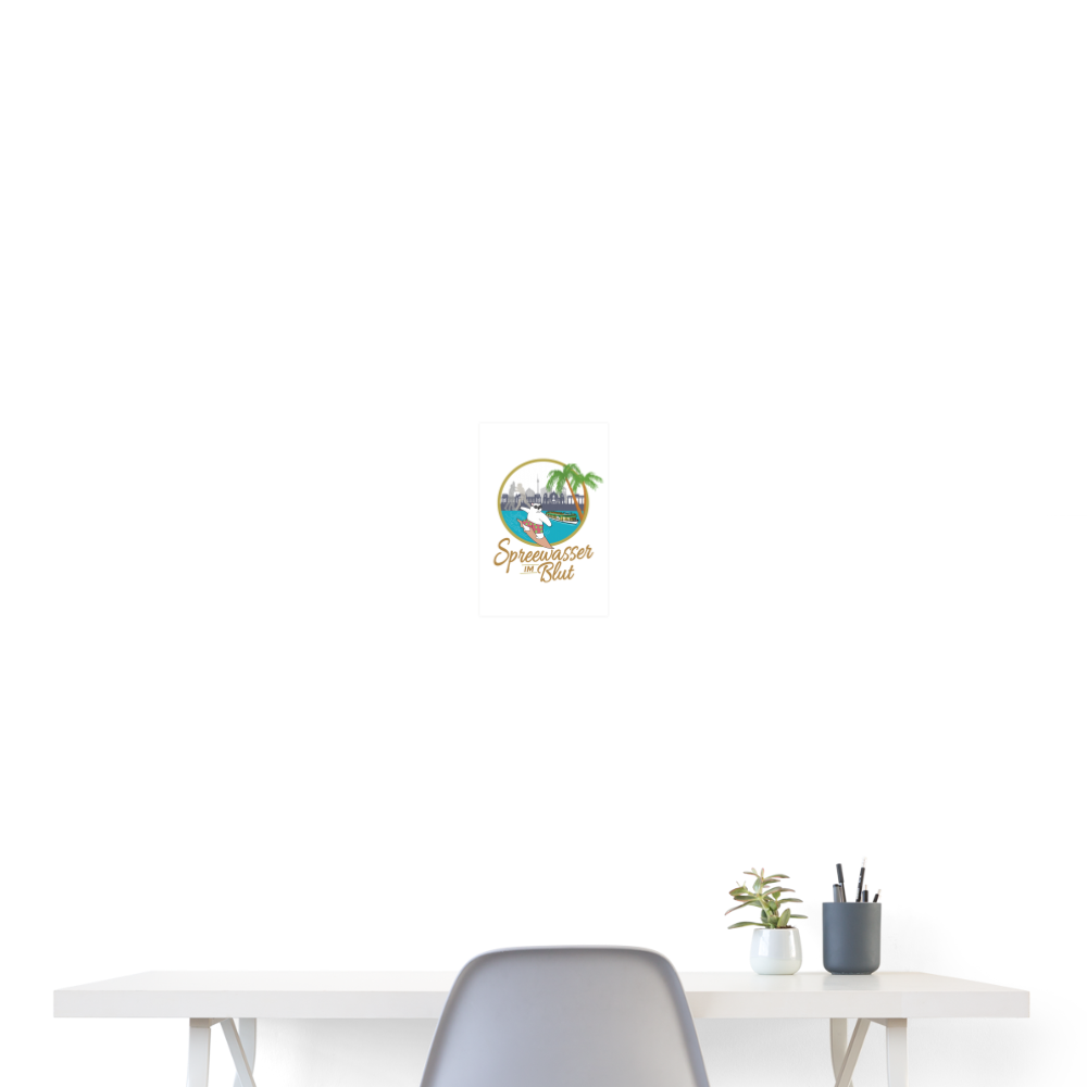 Spreewasser im Blut - Poster 20x30 cm - weiß