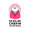 Chefin - Poster 20x30 cm - weiß