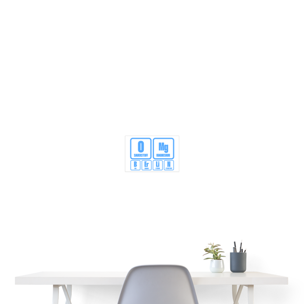 OMG Berlin - Poster 30x20 cm - weiß