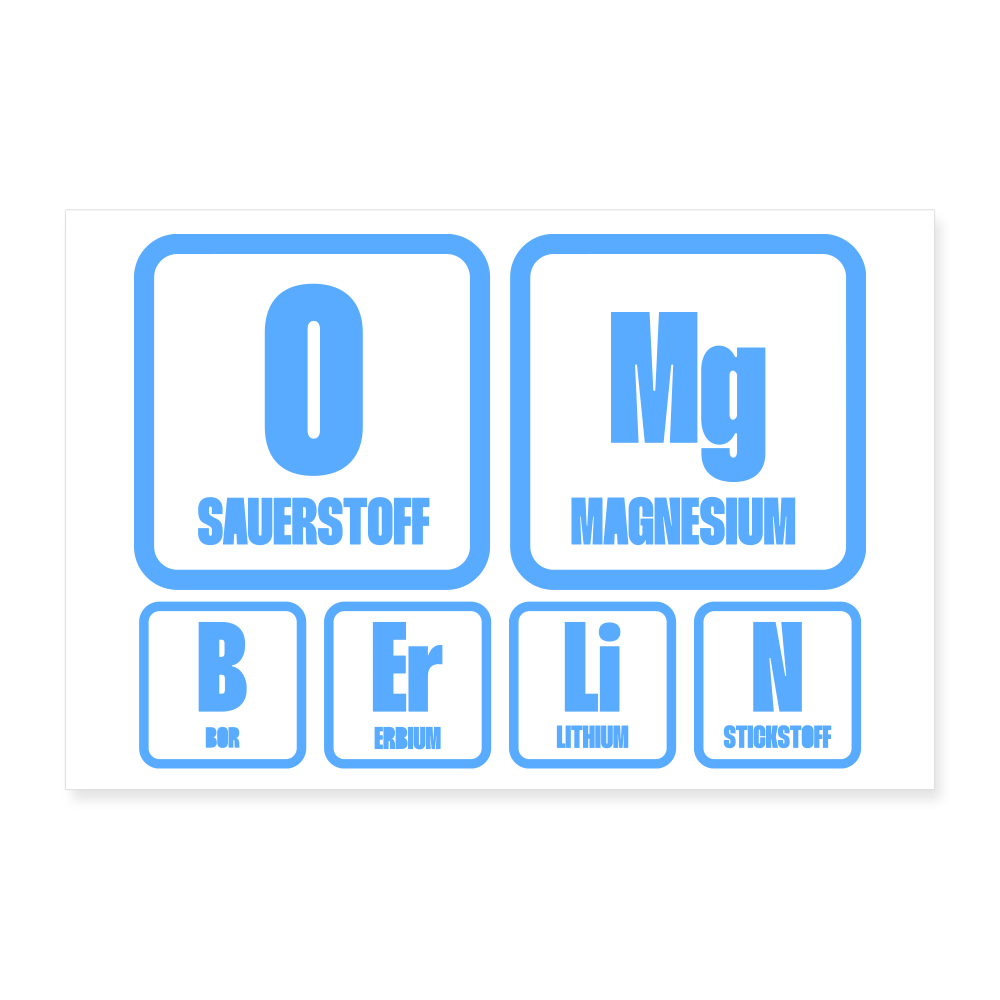 OMG Berlin - Poster 30x20 cm - weiß