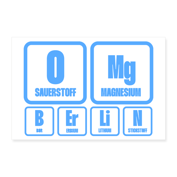 OMG Berlin - Poster 30x20 cm - weiß