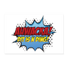 Auwacka! - Poster 30x20 cm - weiß