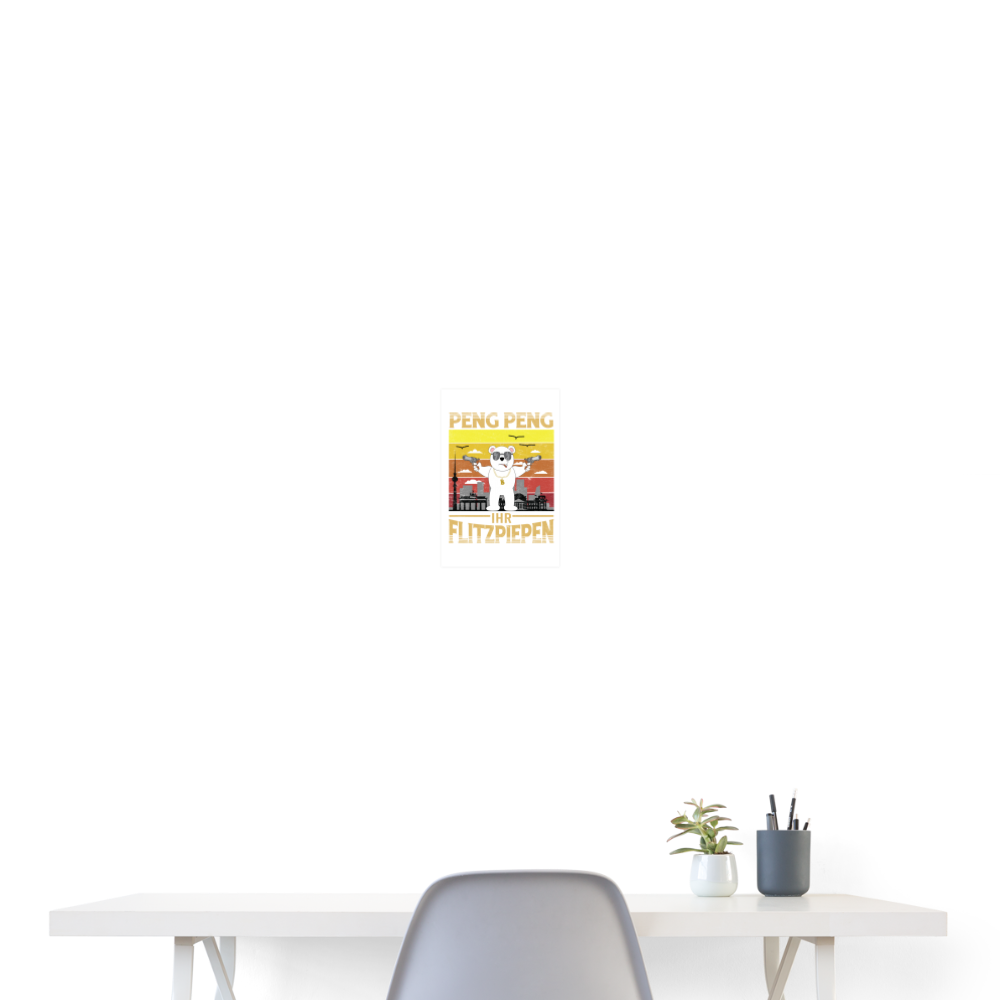 Peng Peng - Poster 20x30 cm - weiß