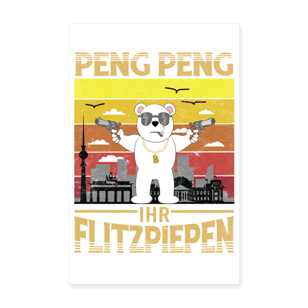 Peng Peng - Poster 20x30 cm - weiß