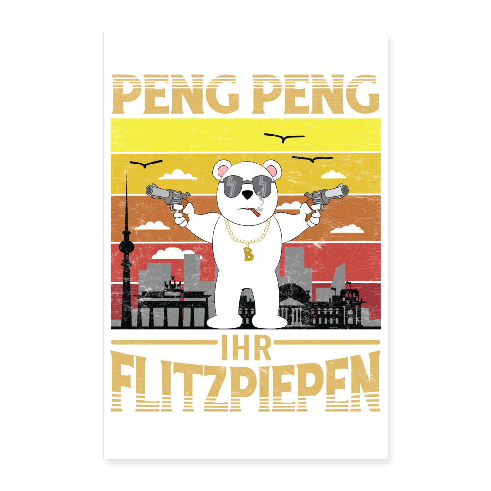 Peng Peng - Poster 40x60 cm - weiß