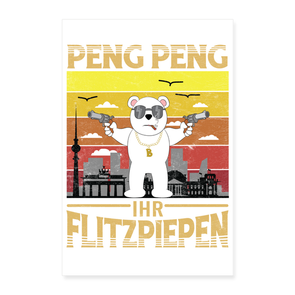 Peng Peng - Poster 40x60 cm - weiß